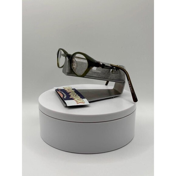 Vintage Y2K Eyeglasses | NOS | Tiny Lens Style Green Plastic Frame Made in Japan - Picture 5 of 10